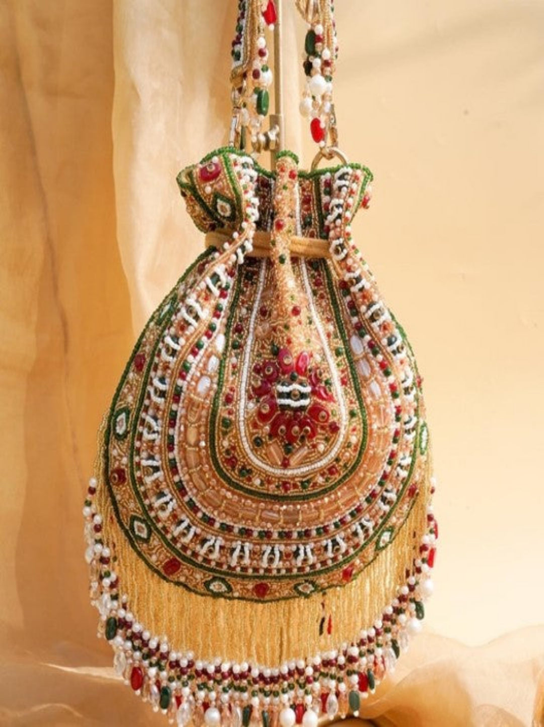 Meenakari Potli-Red