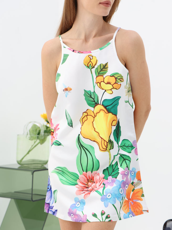Bright Blossom Beach Dress