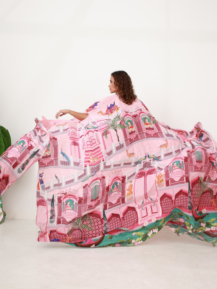 Palace Breeze Crepe Silk Cape