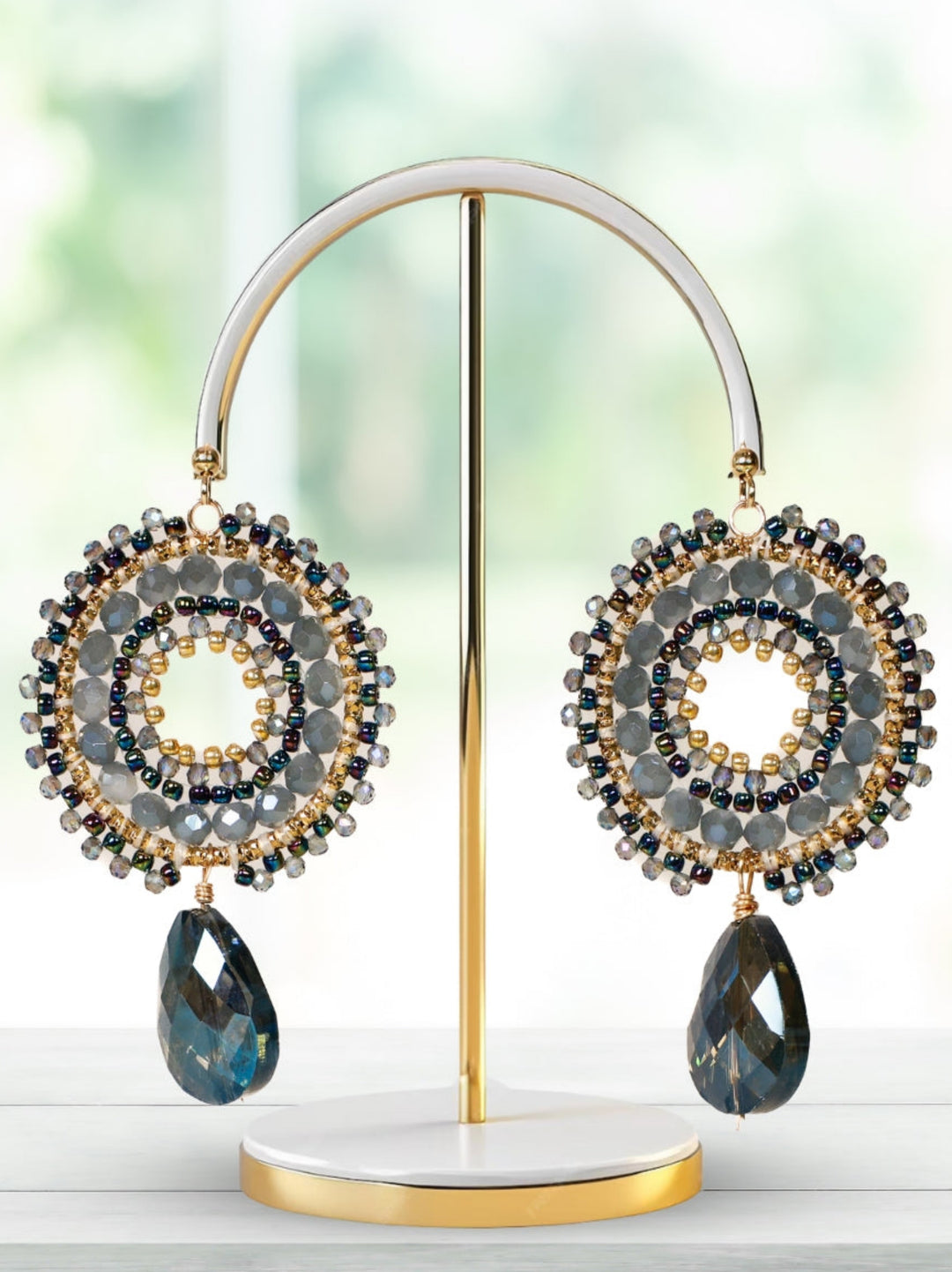 Round Woven earrings