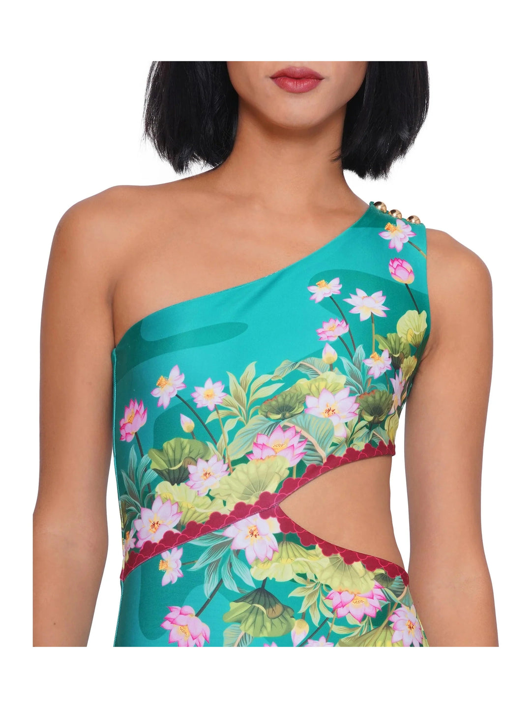 Floral-Cut Monokini