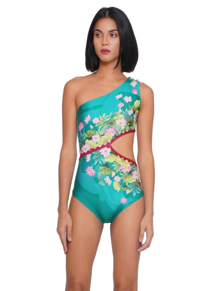 Floral-Cut Monokini