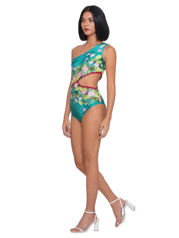 Floral-Cut Monokini