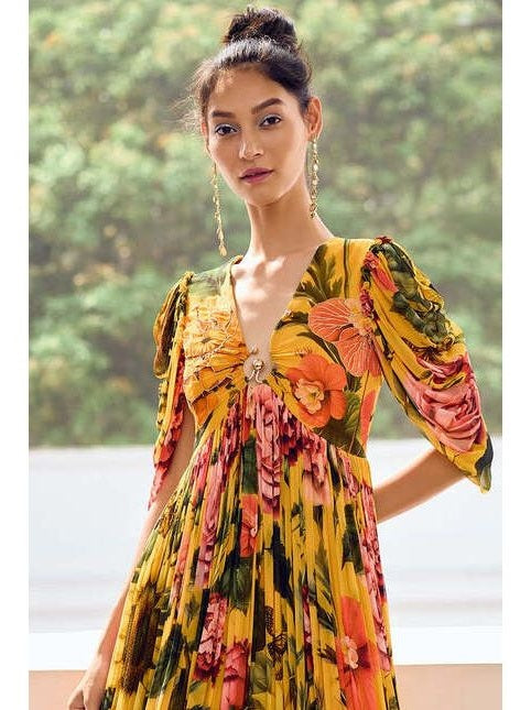Sunflower Boho Maxi Dress