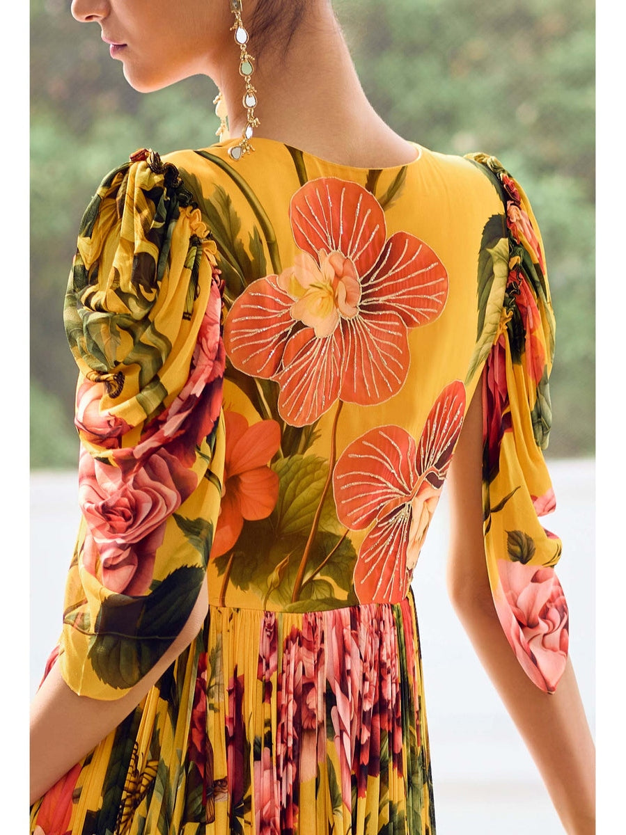 Sunflower Boho Maxi Dress