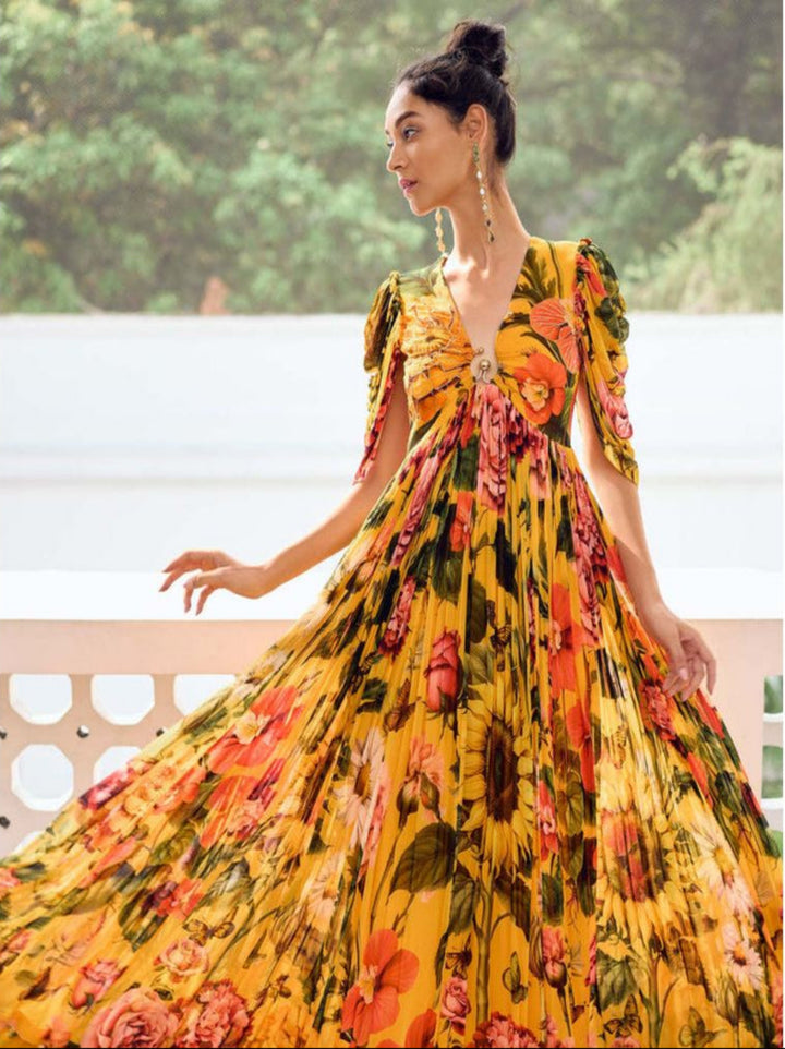 Sunflower Boho Maxi Dress