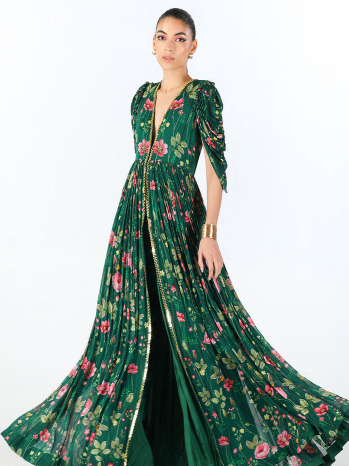 Emerald Garden Maxi Dress
