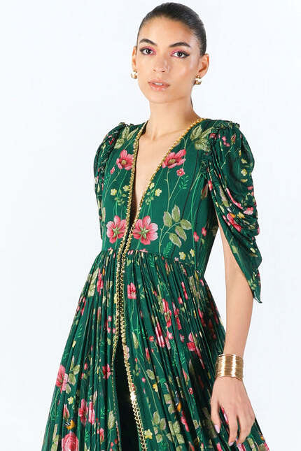 Emerald Garden Maxi Dress