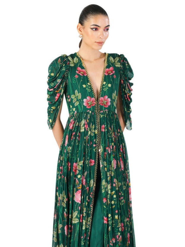 Emerald Garden Maxi Dress