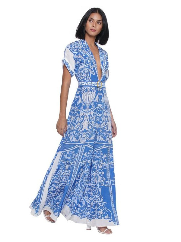 Azure Quartz Lace Jumpsuit